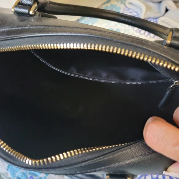 Kate Spade Black Satchel with Gold Details - Picture 2 of 3